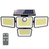 omibee 4500LM Solar Lights Outdoor, 4 Adjustable Heads Motion Sensor