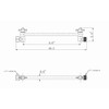 8 Inch Shower Head Extension Arm Matte Black.Solid Brass Adjustable