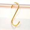 Gold S-Shaped Metal Hook 12cm 8ea