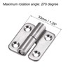 sourcing map Lift Off Hinge, Left Handedness Mini Stainless Steel