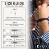 RTZN® Black Leather Bracelet for Men – Premium Artisan Handcrafted