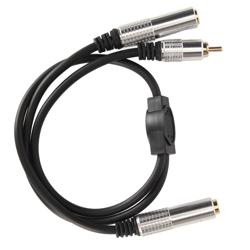6.35mm Female to 6.35mm Female RCA Cable Gold Plated Sound