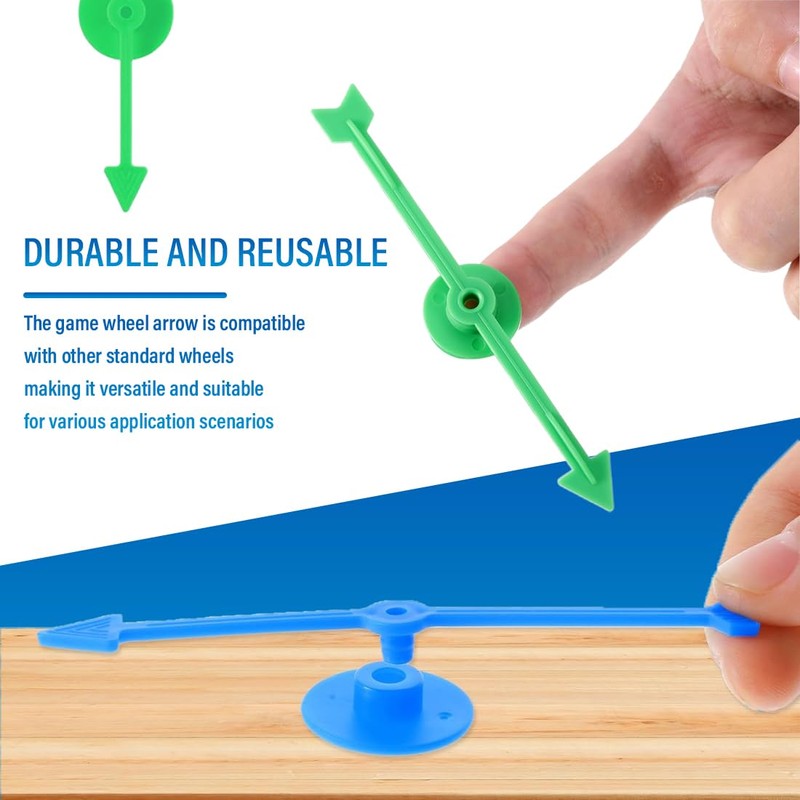 20 Game Spinners 10cm Plastic Arrow Spinners Board Game Spinner
