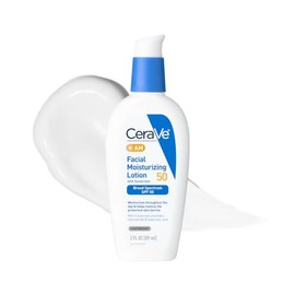 CeraVe AM Facial Moisturizing Lotion SPF 50, Face Moisturizer with SPF, Hyaluronic Acid, Niacinamide & Ceramides, Non-Greasy, Blends Seamlessly With N