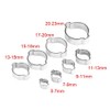 Pack of 10 Double Ear Galvanised Stainless Steel Hose Clips
