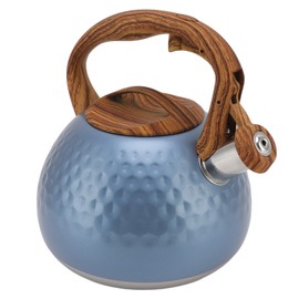 3 Liter Whistling Tea Kettle Stainless Steel Teapot with Handle For Induction Stove Electric Ceramic Stove Flash Blue