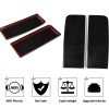 Unbranded Fit For Hummer H2 Smoked Blackout Tail Light Covers