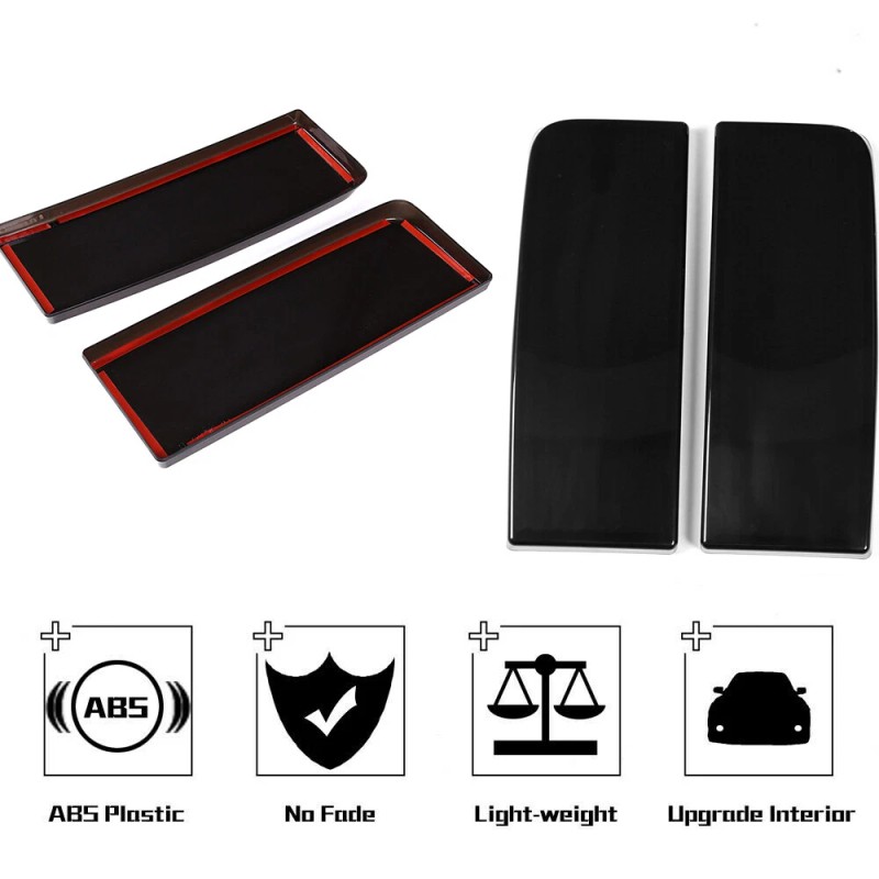 Unbranded Fit For Hummer H2 Smoked Blackout Tail Light Covers