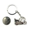 SNS Components Heavy Metal Silver Silver M Motorcycle Motorcycle Keyring,