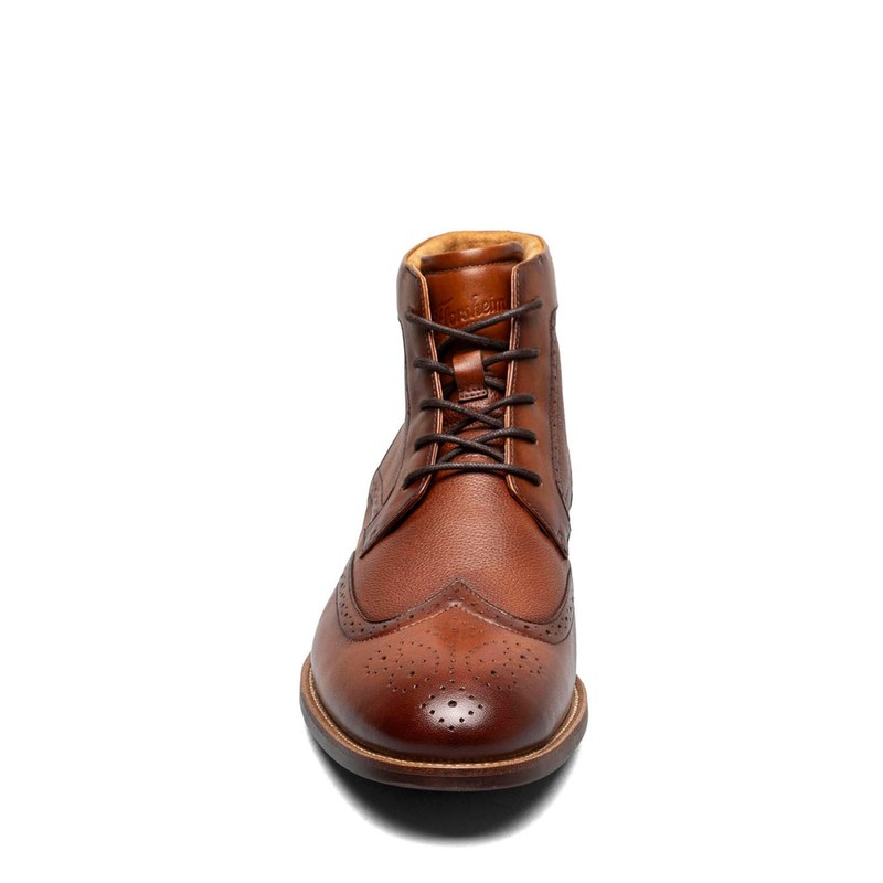 Florsheim Rucci Wingtip Boot Men's Boot, 9.5 2E US, Cognac