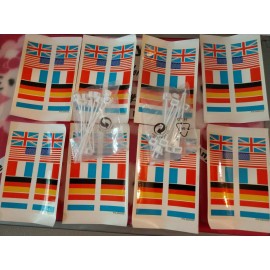 Artin Kit Carrera, Artin, Ninco HO 1/43 1/32 1/24 Flags W/ 20 Poles use with all tracks