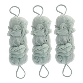 CAXUSD 3pcs Back Scrubbers Gentle Exfoliating Shower Pouf for All Skin Types Comfortable Bathing for Daily Use and Convenient Storage