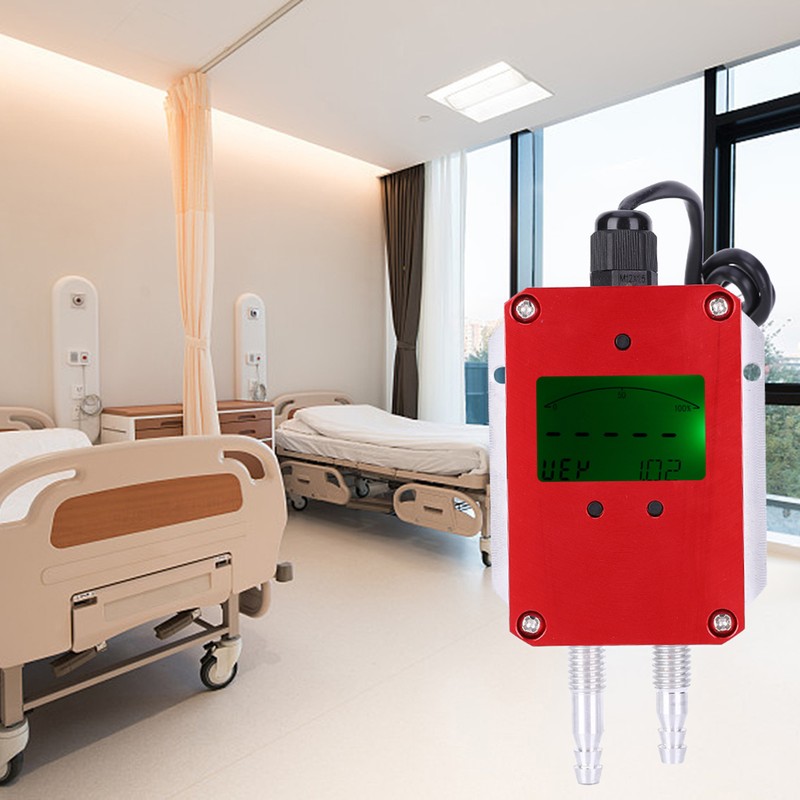 LCD Intelligent Digital Air Transmitter Air Pressure Sensor DC 24V