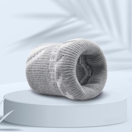 INDEEMAX Cotton Sports Wristbands (Set of 2), Comfortable Material, Soft, Lightweight, Sweat Absorbent, Quick Drying, Good Elasticity, Baseball, Tennis, Badminton, Unisex, Gray