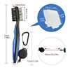 Golf Club Cleaning Brush with Lid, Dual-Sided Brush and Groove