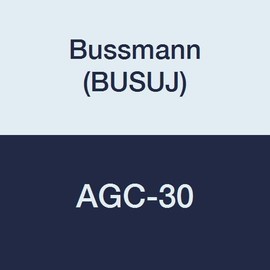 Bussmann AGC-30 AGC Series Fuse, Fast Acting, 30 Amp, 32V, Glass Tube, 1/4" x 1-1/4" (Pack of 5)