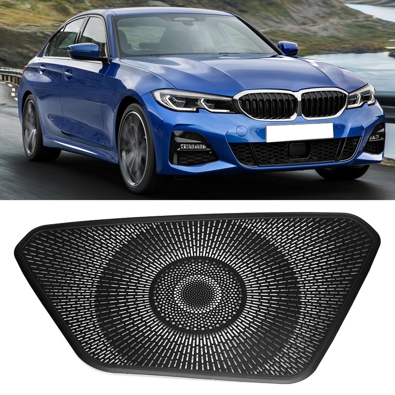 Aluminum Alloy Black Console Dashboard Speaker Cover Trim Fits for