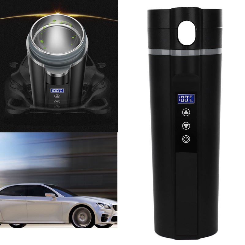 Electric Heated Travel Mug 450ml Smart Temperature Control Low Noise