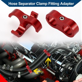 Hihaha Hose Disconnect Clamp Fitting Adapter/Pipe Hose Disconnect Clamp Tool AN10 20 mm Pack of 4 Red