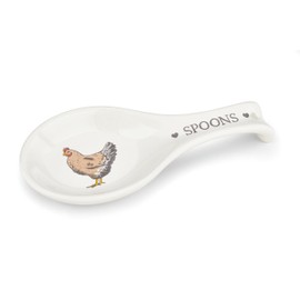 Cooksmart British Designed Spoon Rest | Spoon Rests for All Type of Spoons | Kitchen Spoon Rest for All Types of Kitchens - Farmers Kitchen