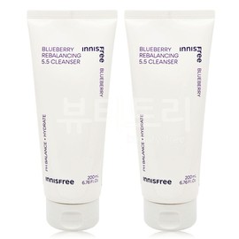 Innisfree Blueberry Rebalancing 5.5 Cleanser 200ml + 200ml / 이니스프리 블루베리 리밸런싱 5.5 클렌저 200ml + 200ml
