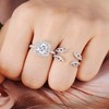 Blongme 3 CT Wedding Sets Ring Enhancer for Engagement Rings