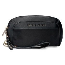 Pepe Jeans Morgan Casual Backpacks Travel Bags Beige and Black Faux Leather for Women by Joumma Bags, black, Unit size, Handbag