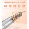 Portable Electric Nail Drill Machine: 40000RPM Professional E-File, Rechargeable Cordless