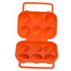 Generic Portable 6 Grid Egg Box for Outdoor Camping -
