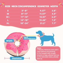 Gimars Large Inflatable Dog Cone Alternative Dog Donut Collar After Surgery, Soft Neck Pillow Recovery Cone, Elizabethan Collar Alternative for Medium Dogs