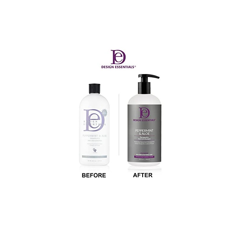 Design Essentials Peppermint & Aloe Therapeutics Anti-Itch Shampoo 240ml