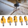 5Pcs/Set Router Bit Tenon Wood Milling Slot Cutter with 8mm