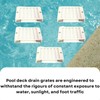 Southeastern 5 Pack Swimming Pool Deck Drain Rectangular Grate 2x4