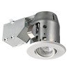 GLOBE Electric 90679 3" Swivel Round Trim Recessed Lighting Kit,