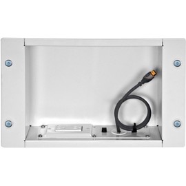 Peerless Recessed Cable and Storage Management Box - Wall Mount Cable Distribution Box - Black (IBA2AC)