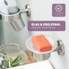 bremermann® PIAZZA Bathroom Range - Soap Dish, glass and stainless
