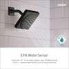 Moen Gibson Matte Black Eco-Performance Modern Shower Trim Featuring Bathroom
