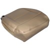 Ford Leather Driver Bottom Seat Cover Beige W/ Foam Cushion