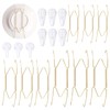 Glarks 18Pcs 6/8/10 Inch Invisible Plate Hangers with Wall Hooks