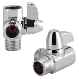 3-Way Diverter Valve G1/2 Inch T Shape Shower Adapter Shower System Replacement Part Shower Arm Diverter Valve Diverter Valve Diverter Valve Brass Chrome Polished for Hand Shower Kitchen