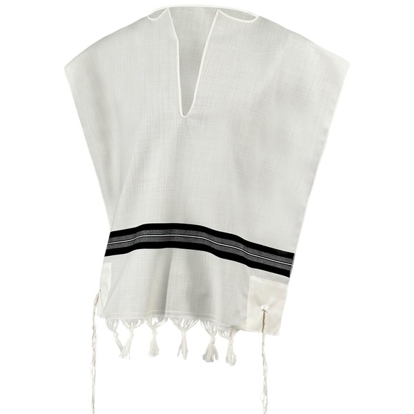 Premium 100% Wool Tallit Katan - Kosher Ashkenazi Tzitzis, Made