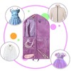 Waterproof Clothes Covers,40 inch Hanging Garment Bags with 3 Zipper