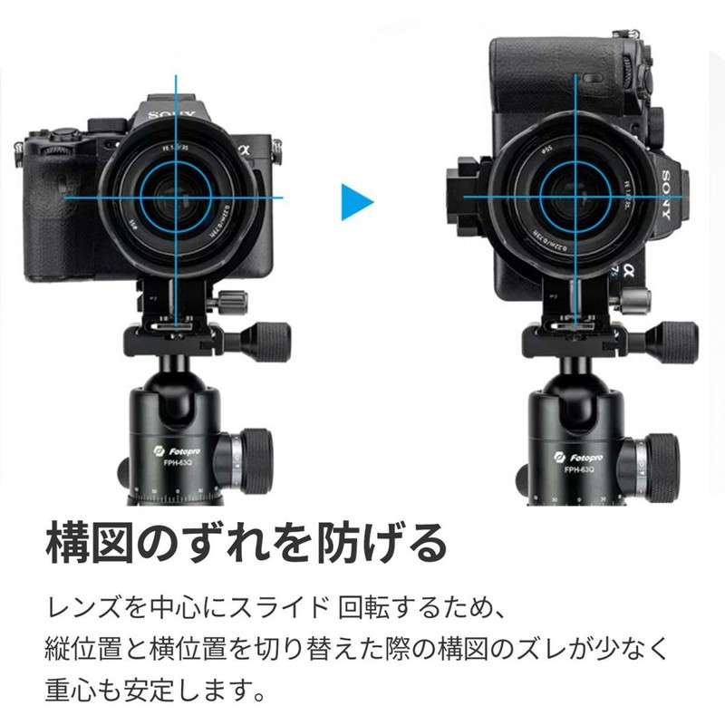 Fotopro X-Rotator75 GY 373162 Vertical and Horizontal Conversion Plate