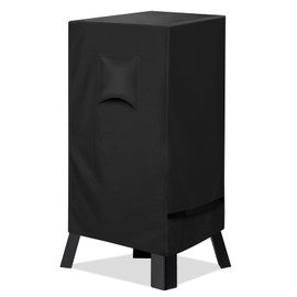 iCOVER 30 inch Smoker Cover for Masterbuilt - 21" L X 18" D X 33" H 600D Square Smokers Covers Water Proof Canvas Heavy Duty for 30-Inch Electric Vertical BBQ, Black, #G21611