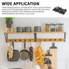 Double Headed Picture Hanging Nails, 30 PCS Picture Hangers Black