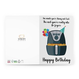 Air Fryer Birthday Card, one minute you are young, the next you are into air fryers