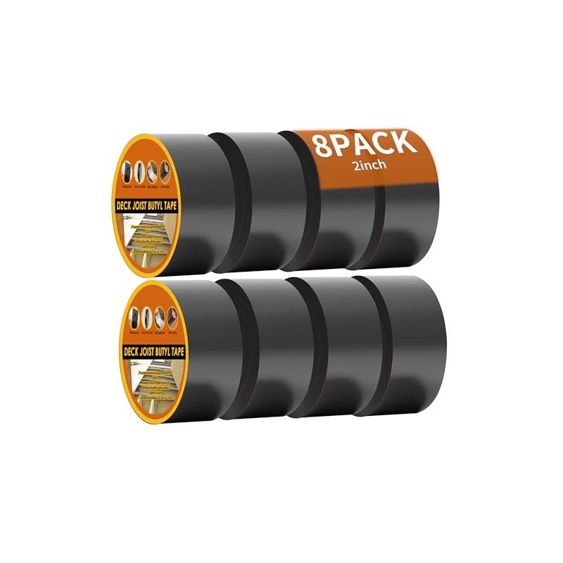 8 Pack Joist Tape - Weather-Resistant Waterproof Seal for Decking