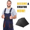 6 Pack Black ABS Plastic Sheet 12" x 16" x