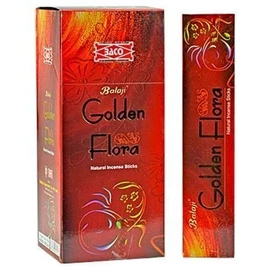Golden Flora - Natural Incense Sticks (12 Packs of 15 Sticks Each)