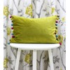 Riva Paoletti Fiesta Rectangular Cushion Cover - Bamboo Green -